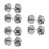 3 Pairs Alloy Train Wheels For Electric Model Trains Diy Replacement 9
