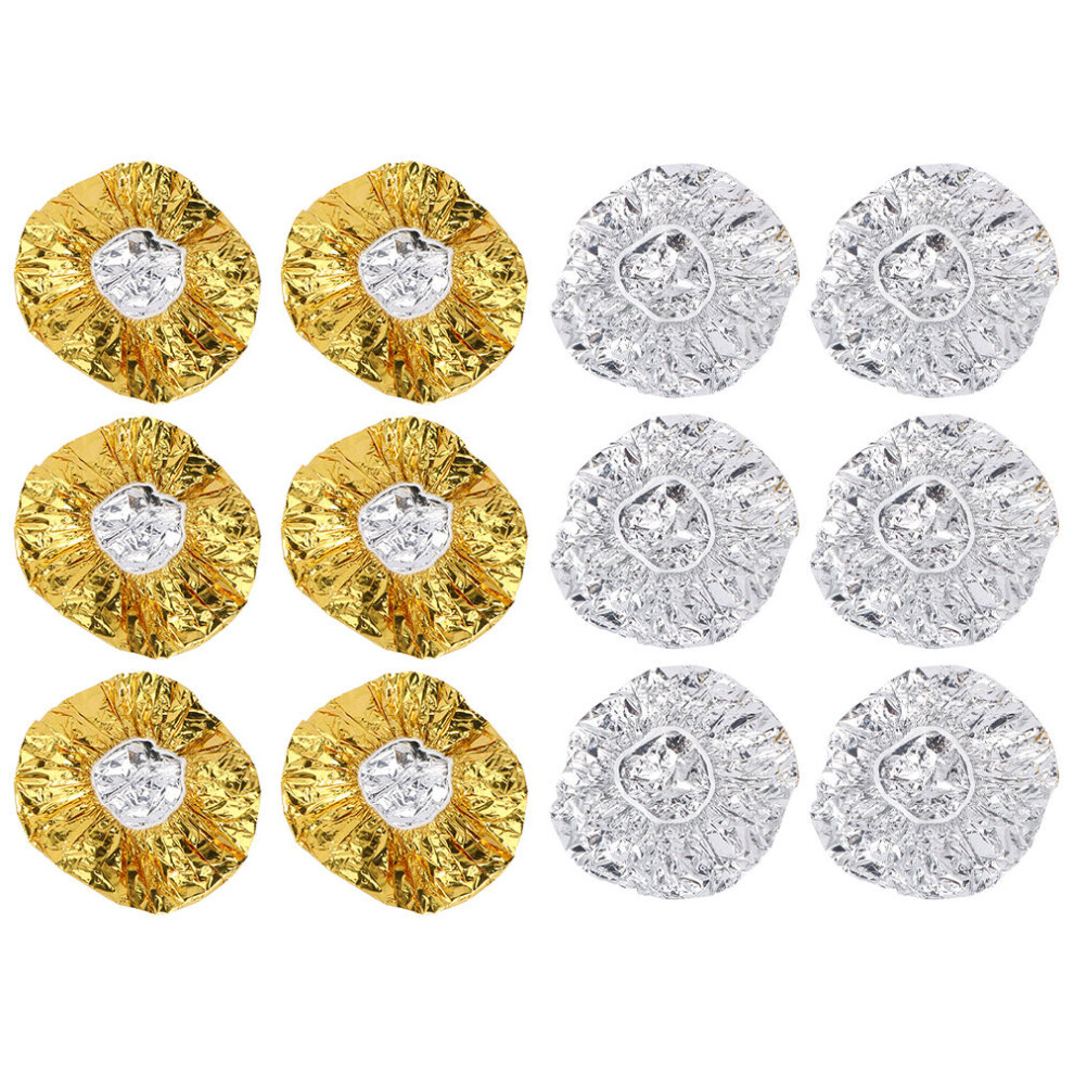 Inoomp 36 Pcs Reusable Aluminum Foil Deep Conditioning Hair Caps