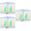 3Pcs Transparent Blue Plastic Fish Breeding Box with Removable Divider 9