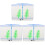 3Pcs Transparent Blue Plastic Fish Breeding Box with Removable Divider 4