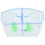 3Pcs Transparent Blue Plastic Fish Breeding Box with Removable Divider 3