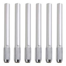 30Pièces Prolongateur De Crayon Argent Ergonomique En Acier Inoxydable