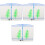 3Pcs Transparent Blue Plastic Fish Breeding Box with Removable Divider 5