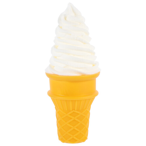 3Pcs Imitation Ice Cream Model White Display Prop for Photography