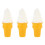 3Pcs Imitation Ice Cream Model White Display Prop for Photography 4