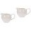 2 Pcs Ceramic Western Style Milk Cup Kitchenware White 5
