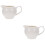 2 Pcs Ceramic Western Style Milk Cup Kitchenware White 7