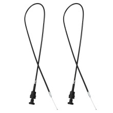 2Pcs Motorcycle Choke Control Cable Black Sturdy for Pw5050 Dirt Bike