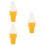3Pcs Imitation Ice Cream Model White Display Prop for Photography 7