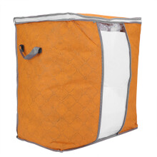 Green Non-Woven Fabric Storage Bags, Clear Window Panel For Quick Content Identification, Portable & Foldable Design For Flexibility, Safe & Non-Toxic