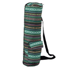 Canvas Yoga Carrier, Multi-Purpose Tote Bag for Men and Women, Large Yoga Mat Bag with Full-Zip Design, Adjustable Shoulder Strap, Perfect for Small O