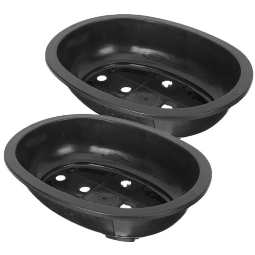 6 Pcs Flowerpot Plastic Planter Oval Pp 2