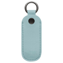 USB Flash Drive Storage Case 5 Pack, Leather Sleeve With Keychain, Compact Organizer For Students And Teachers, Blue