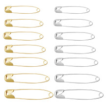 700Pcs Assorted Golden Safety Pins Bulk Metal Buckle Pins for Home Use