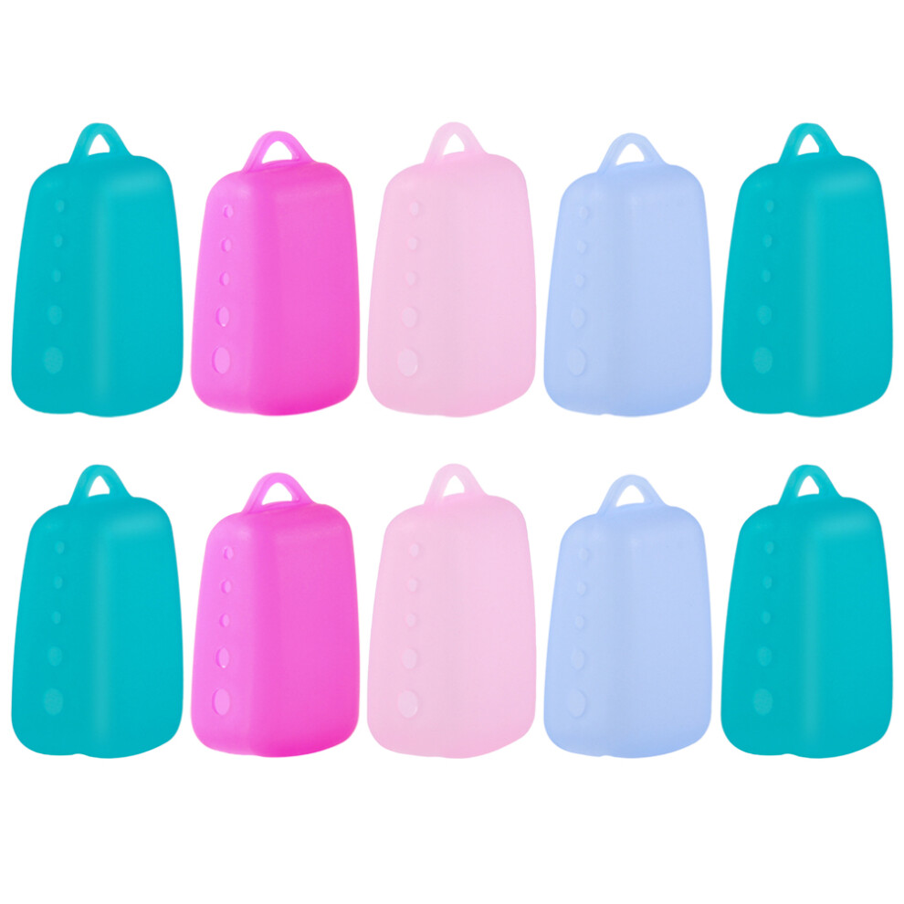 Vaguelly 30 Pcs 1 Silicone Toothbrush Headgear Travel Portable