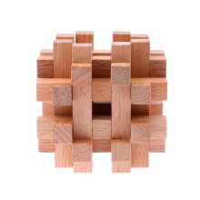 1Pc Creative Wooden Interlocked Brain Teaser Educational Toy