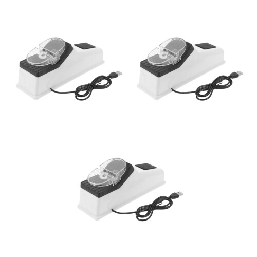 3Pcs Electric Cutter Sharpener Kitchen Tool Usb Powered 2