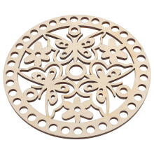 8Pcs Durable Wooden Bag Bottom Bases for DIY Basket Crafting