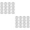 32 Pcs Mini Camera Level White Round 6