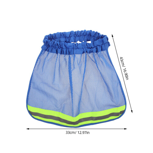 Hard Hat Sun Shade Cap Blue Polyester 1pcs 2