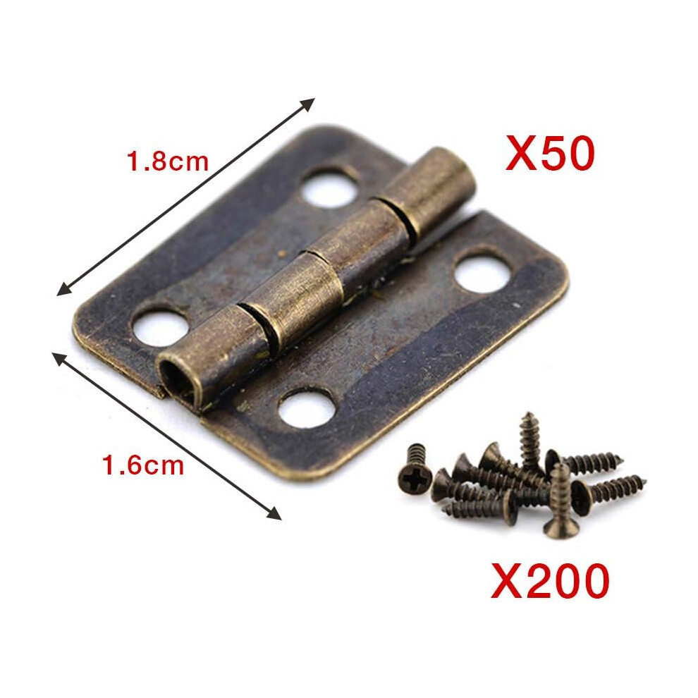 Flush Surface Installation Screws, Self Tapping Screws Stainless Steel Phillips, Bronze, Ideal For Furniture And Machinery Fasteners, 50 Packs, 18 X 9128293448949