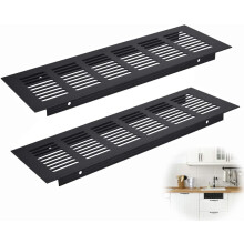 Grille de ventilation rectangulaire à persiennes, alliage d'aluminium résistant à l'oxydation, durable et antirouille, installation simple.