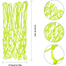 Rete di dimensioni standard, nylon portatile che offre flessibilità e praticità, il colore verde neon aggiunge un tocco di divertimento,