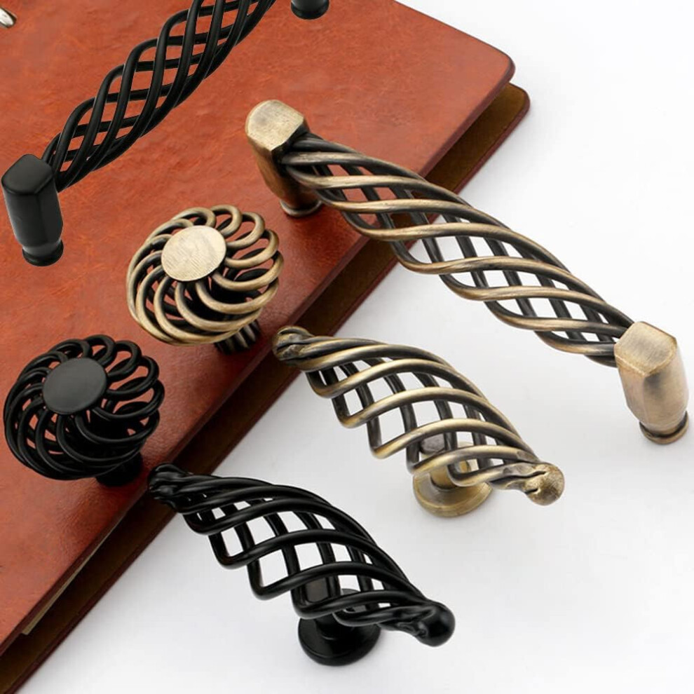 Elegant Birdcage Cabinet Knob, Intricately Crafted Hollow Design For A Timeless Look, Suitable For Cabinets Wardrobes Kitchen Cabinets Doors, Solid 9128293881173