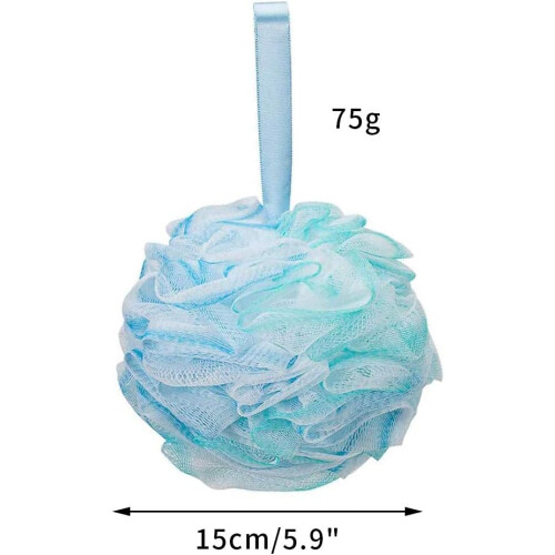 Απαλά σφουγγάρια μπάνιου Loofahs, Απολεπιστικό Καθαριστικό με Πυκνό Δίχτυ για 1