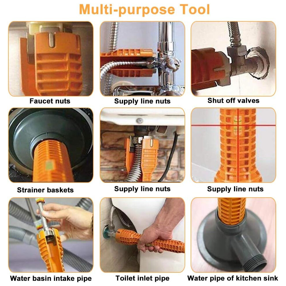 Basin Wrench, Faucet Installer Tool For Wide Range Application, Essential For Faucet And Sink Installation, Portable Multifunctional Plumbing Tool 9128293449861