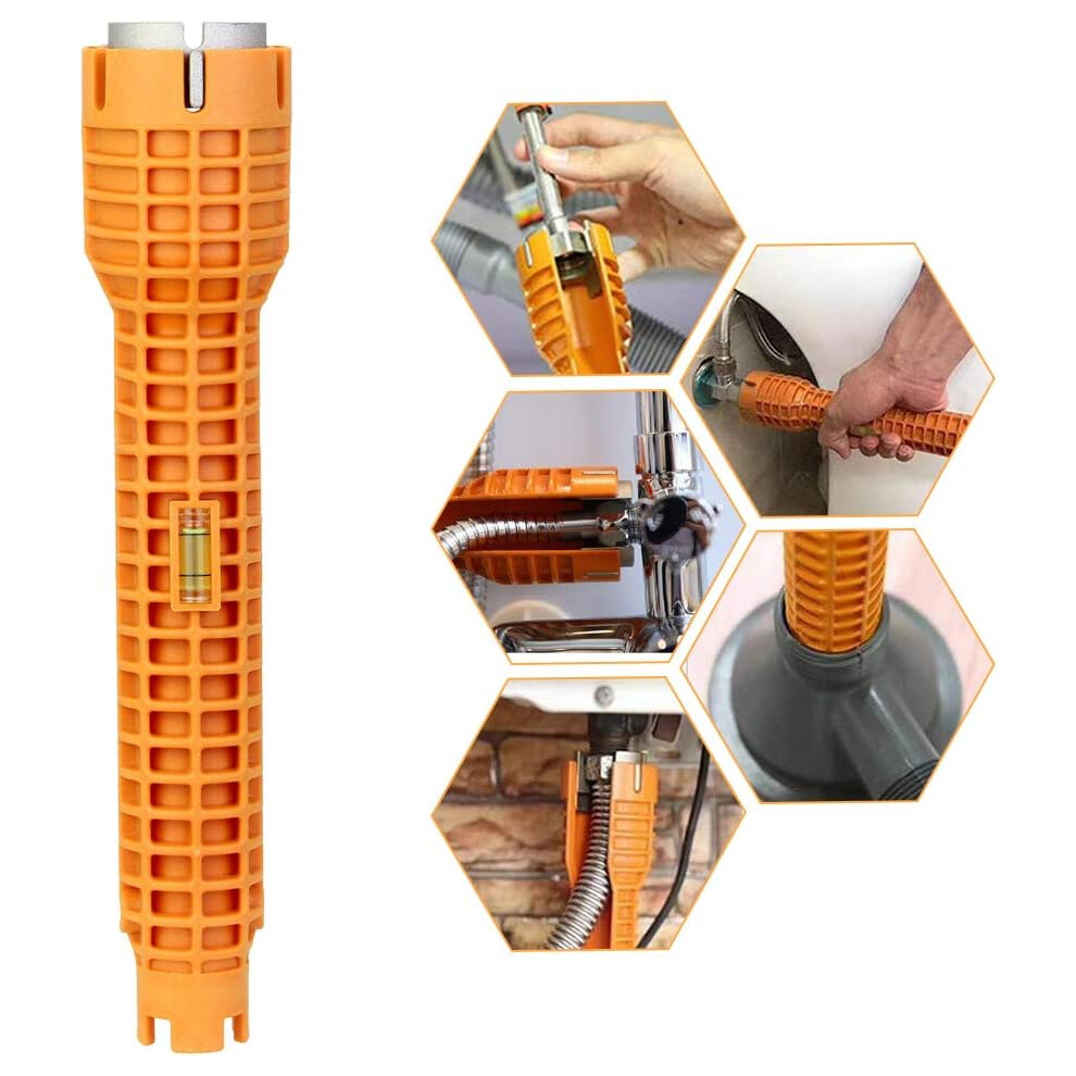Multifunctional Plumbing Tool, Basin Wrench For Wide Range Application, Portable Faucet Installer With Effective Design For Kitchen, Bathroom, Toilet 9358999368504