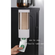 Distributore di bicchieri, innovativo porta bicchieri da parete per refrigeratore d'acqua usa e getta, supporto regolabile con scomparto trasparente
