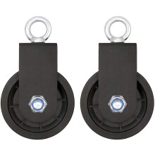 Polia de ginástica com rolamentos de esferas em aço carbono e design giratório de 360 graus para uso interno e externo, sistema de polia com