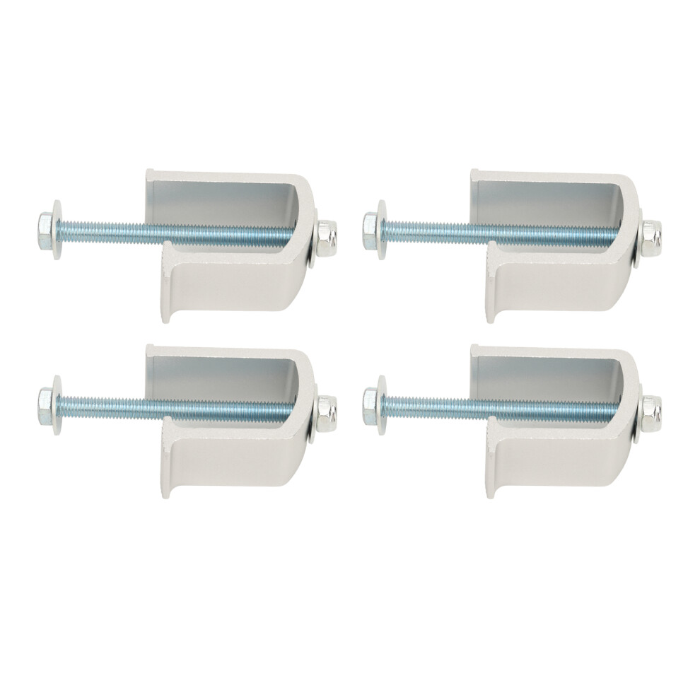 4 Sets Aluminum Truck Tool Box Clamps Rustproof Tie Down Silver 4901368849842
