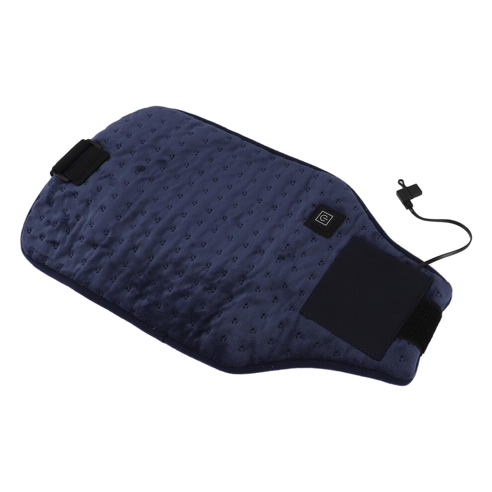 USB Heated Waist Wrap Insulated Belt Navy Blue Adjustable Fast Heating