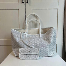 (L,White)New Bag Large Capacity Tote Bag Mother Bag Handbag Gifts
