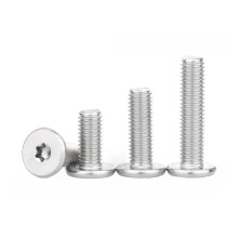 M3x12mm Black ZincPlated 304 Stainless Steel Torx Hex Screws (50pcs)