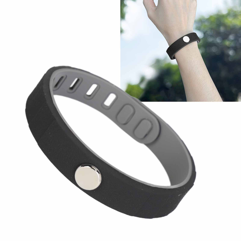 Adjustable Silicone Anti-Static Wrist Strap Waterproof 15X247mm Black 4931368850630
