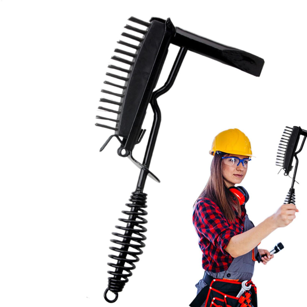 Chipping Slag Hammer Welder Chipping Hammer With Coil Spring Handle 550G Derusting Welder Hammer For Slag Removal 9426802391183