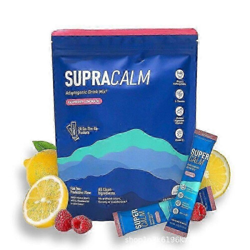 (2pcs)Supercalm Drink Mix Raspberry Lemonade Tea Bags 20count