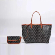 (L, Brown) Women's Classic Checkerboard Printed Tote Bag Large Medium Small Capacity Shoulder Bag for Daily Use Travel