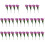 8 Sets 4-teilige Simulierte Violette Blumenarrangements 8