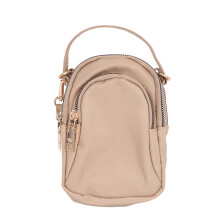 Beige Nylon Crossbody Damen Mit Kopfhörerloch