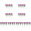 8 Sets 4-teilige Simulierte Violette Blumenarrangements 4