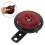 2Pcs Motorcycle Waterproof Plastic Alloy Durable Red Tone 9