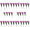 8 Sets 4-teilige Simulierte Violette Blumenarrangements 10