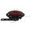 2Pcs Motorcycle Waterproof Plastic Alloy Durable Red Tone 2