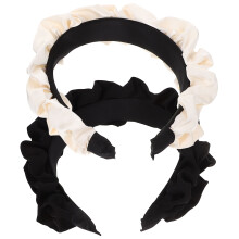 10 breites plissiertes satin haarband, stirnband gesichtswaschen