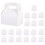 20Pièces Boîtes Carton Kraft Blanches, Range Aliments 3