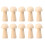 20 Unidades Escultura Madera Forma Setas 85mm 1